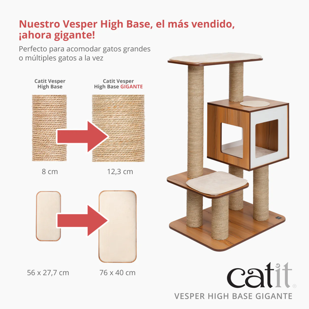Árbol rascador Catit Vesper High Base Gigante