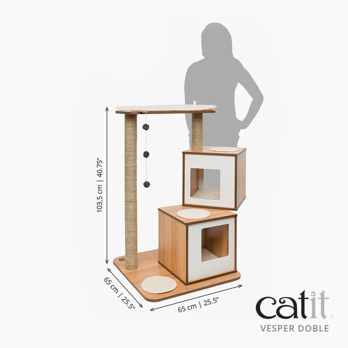 Árbol rascador Catit Vesper Doble