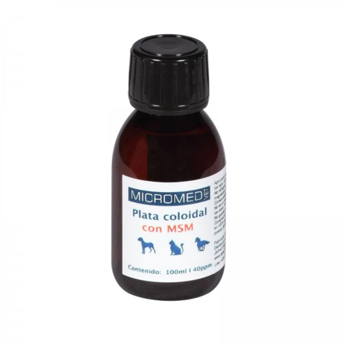 MICROMED Agua de Plata Coloidal 40PPM con MSM