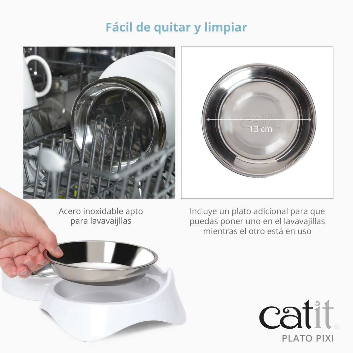 catit comedero inoxidable