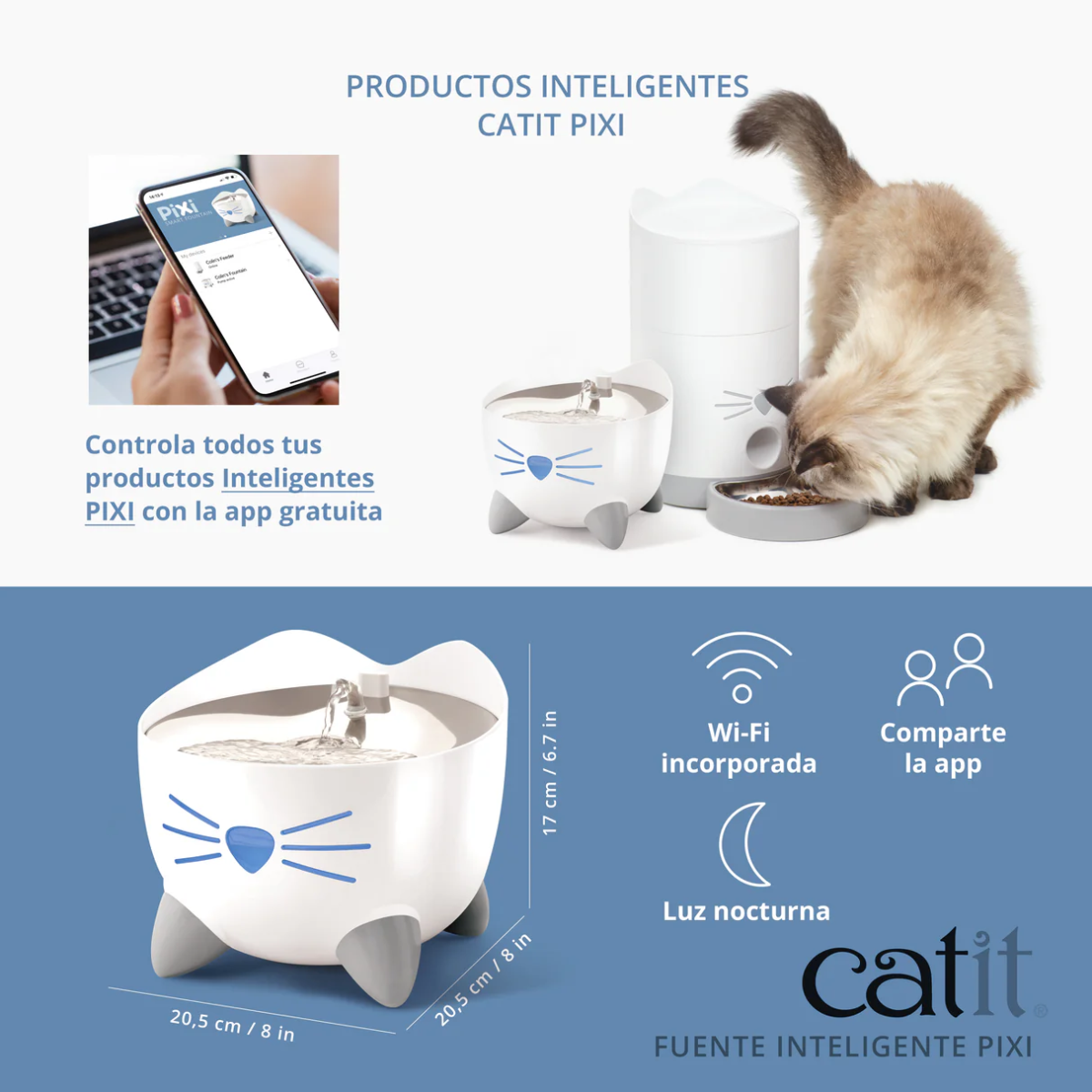 fuente pixi inteligente catit