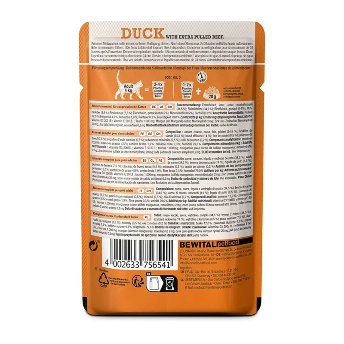 ingredientes pulled duck leonardo