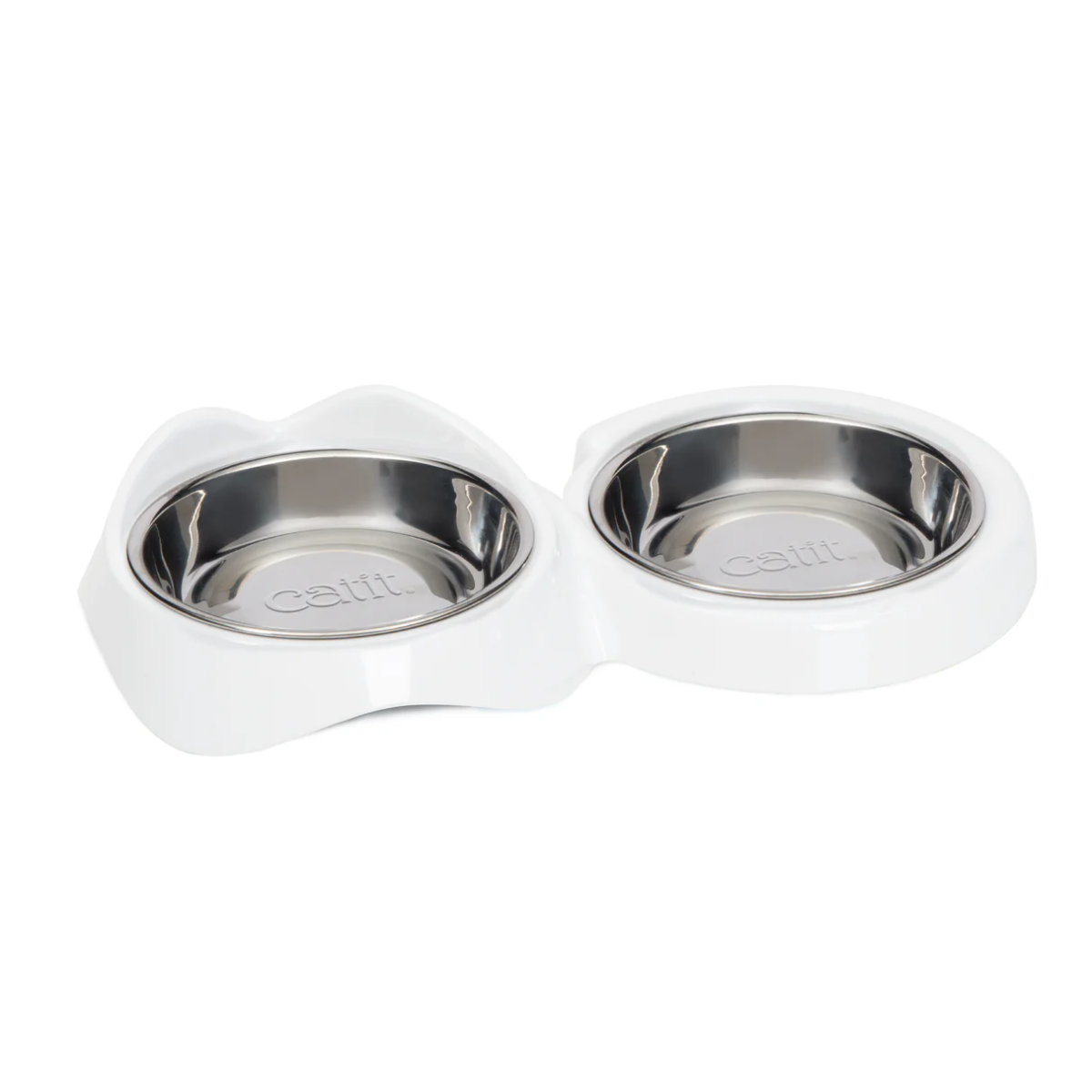 plato doble inox catit