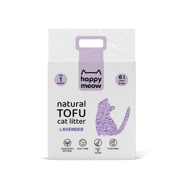 Happy Meow Lavanda gato