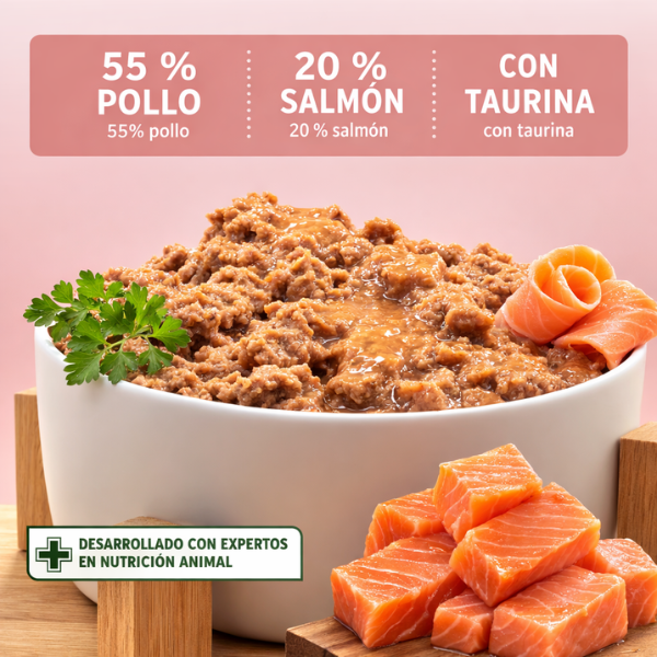 salmon aniforte con pollo
