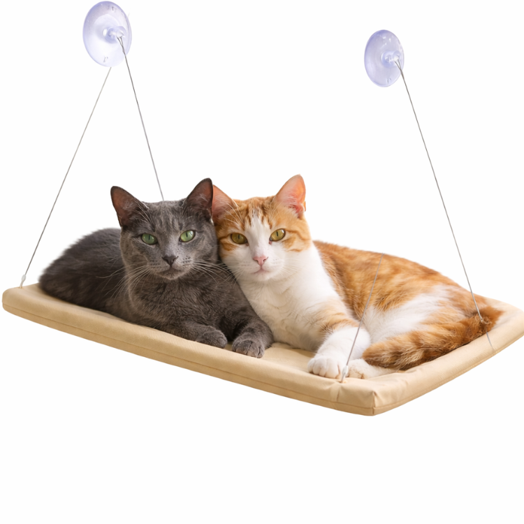 hamaca ventana gatos