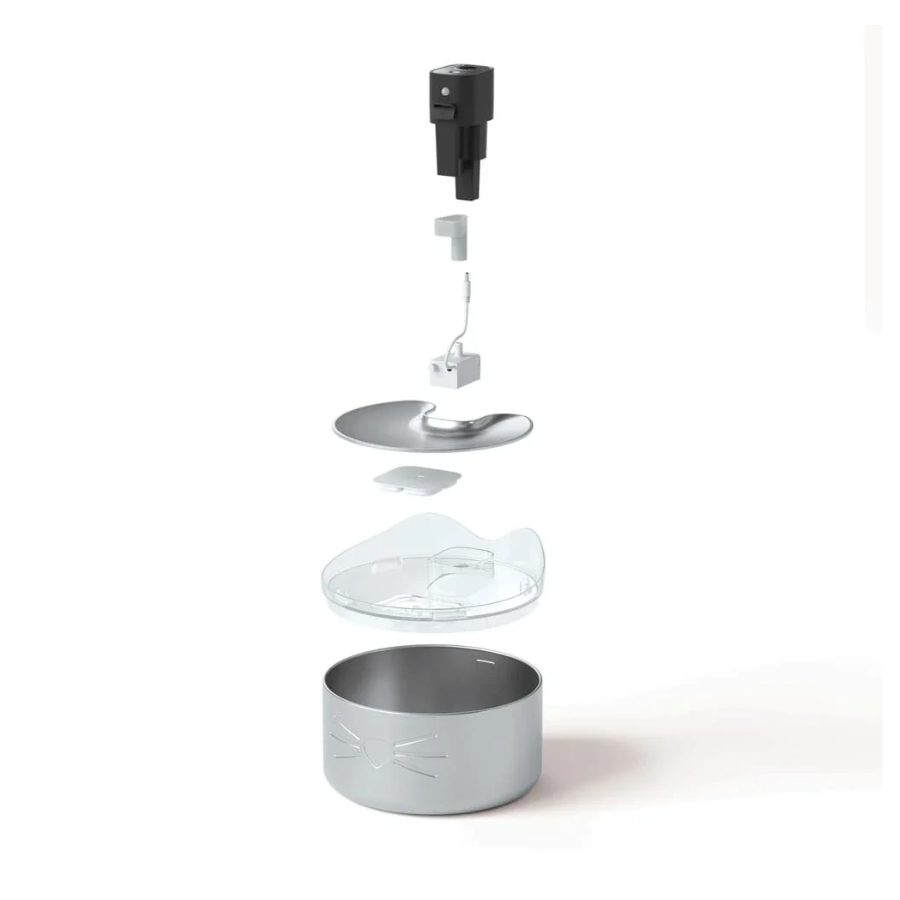 fuente catit acero inoxidable